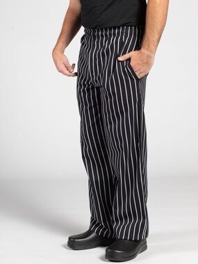 NWOT Uncommon Threads 2” Waist Chef Pants in Chalk Stripe XL